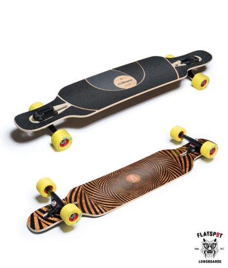 Loaded Boards Tan Tien Longboard Flex Carve Pump Drop Thru Deck