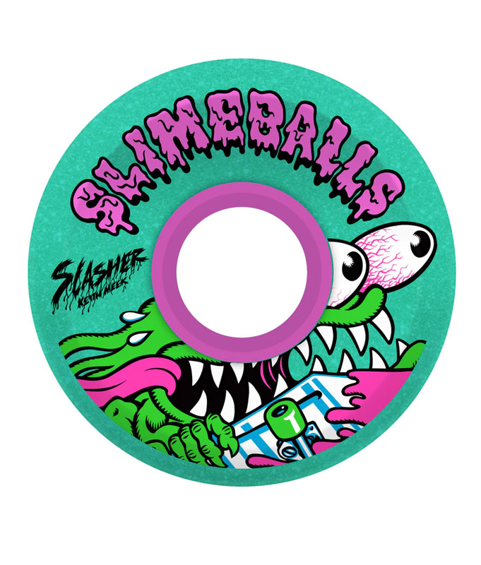 Slime Balls Wheels - Slasher Meek OG Slime Green Glitter - 60mm x 78a