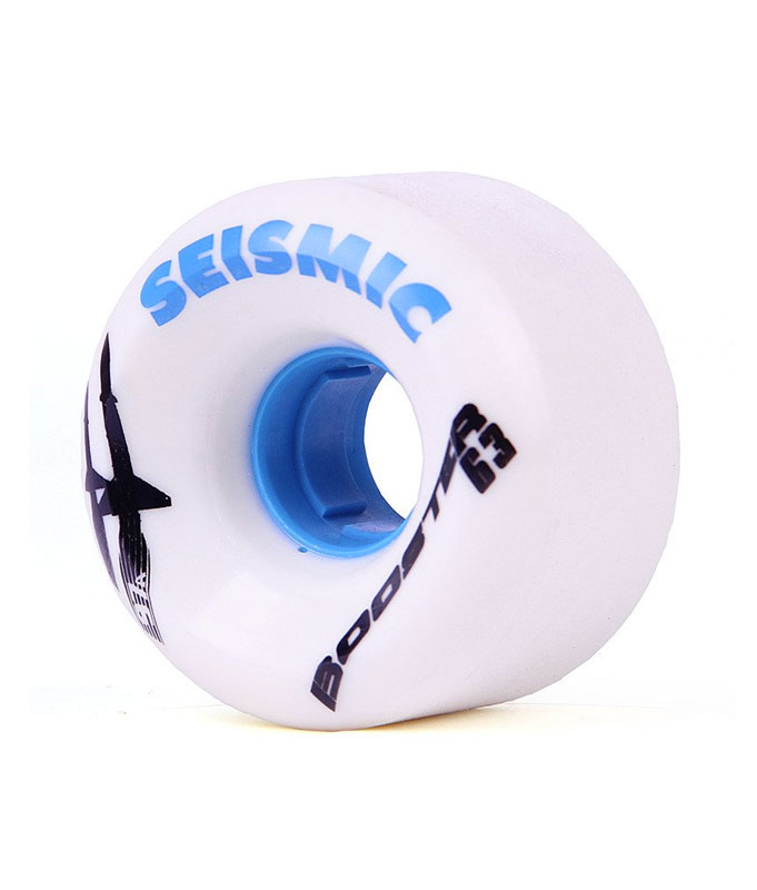 Seismic - Booster Blue - 63mm x 97a - Flatspot Longboard Shop