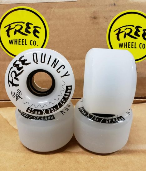 Free Wheel Co - Free Quincy Smoke - 65mm x 79a - Flatspot Longboard Shop