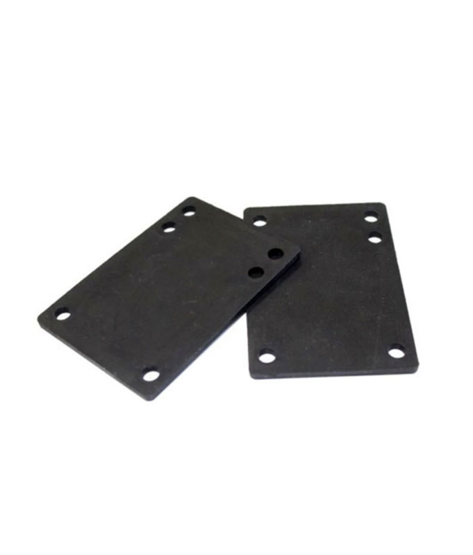 Industrial - Rubber Riser Pads 1/8in - Black - Flatspot Longboard Shop