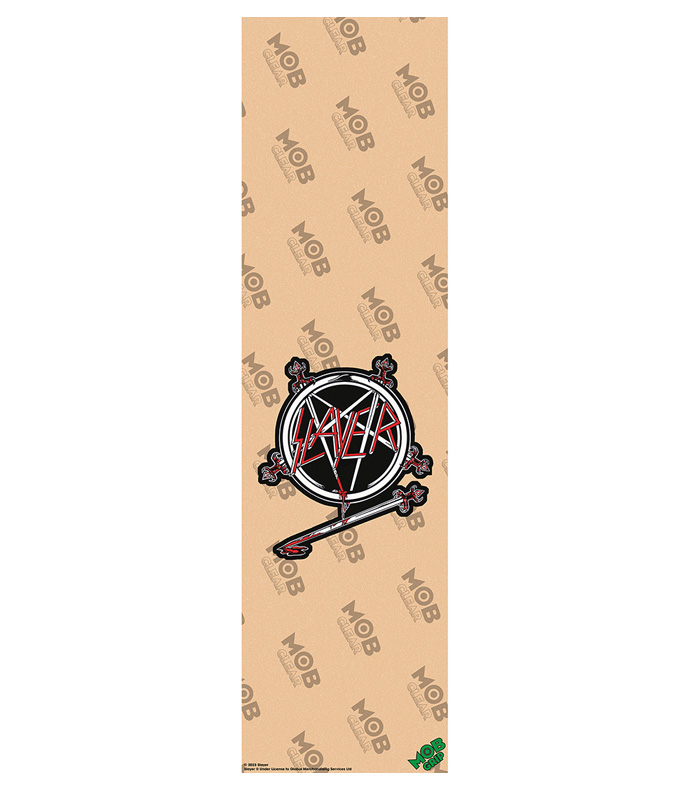 Mob Grip - Slayer Pentagram Clear - Skateboard Griptape Grip Tape