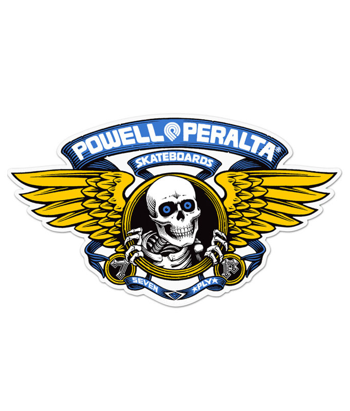 Powell Peralta - Winged Ripper Blue 12in Die Cut - Sticker