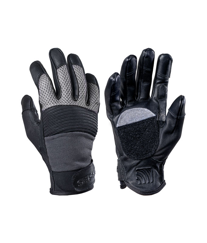 Seismic - Freeride Gloves - Grey - Flatspot Longboard Shop